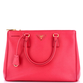 Prada Double Zip Lux Tote Saffiano Leather Large