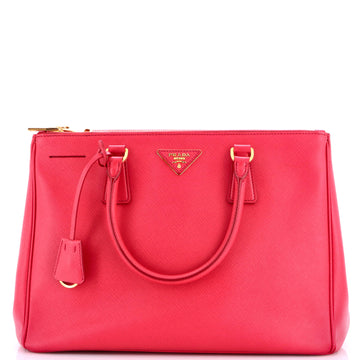 Prada Double Zip Lux Tote Saffiano Leather Large