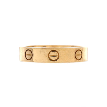 Cartier Love Wedding Band 1 Diamond Ring 18K Yellow Gold with Diamond