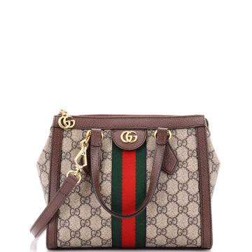 Gucci Ophidia Top Handle Tote GG Coated Canvas Small