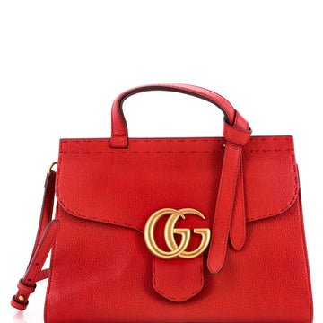 Gucci GG Marmont Top Handle Bag Leather Small