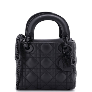 Christian Dior Ultra Matte Lady Dior Chain Bag Cannage Quilt Calfskin Mini