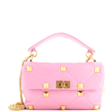 Valentino Garavani Roman Stud Flap Bag Quilted Leather Large