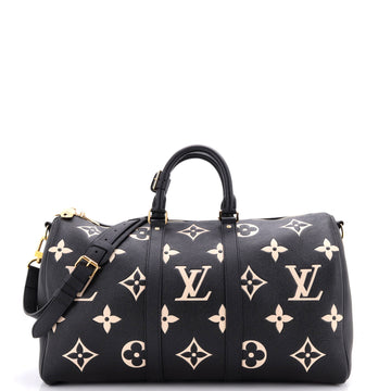 Louis Vuitton Keepall Bandouliere Bag Monogram Empreinte Giant 45