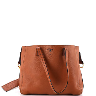 Christian Dior D-Bee Shopper Tote Leather Medium