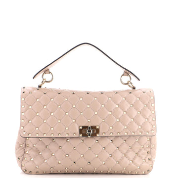 Valentino Garavani Free Rockstud Spike Flap Bag Quilted Leather Large