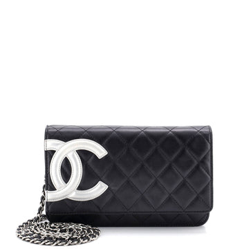 Chanel Cambon Wallet on Chain Quilted Leather