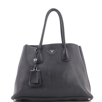 Prada Cuir Double Tote Leather Large