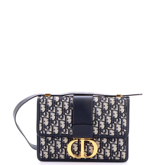 Christian Dior 30 Montaigne Flap Bag Oblique Canvas