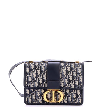 Christian Dior 30 Montaigne Flap Bag Oblique Canvas