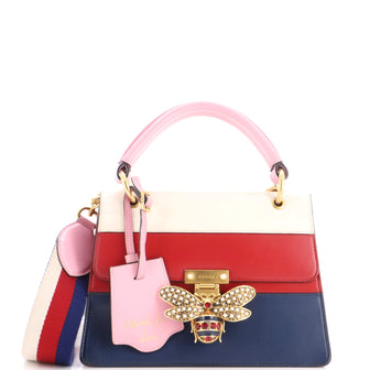 Gucci Queen Margaret Top Handle Bag Colorblock Leather Small
