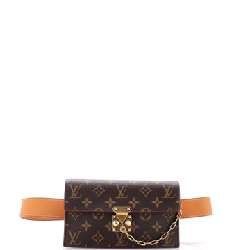 Louis Vuitton S Lock Belt Pouch Monogram Canvas
