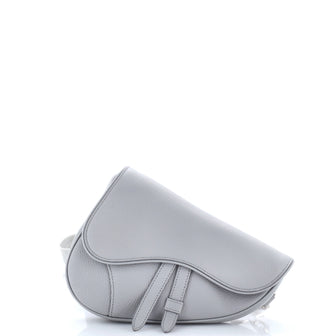 Christian Dior Saddle Crossbody Bag Leather Mini