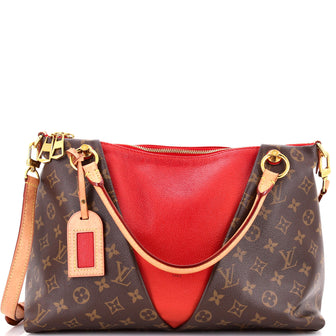Louis Vuitton V Tote Monogram Canvas and Leather MM