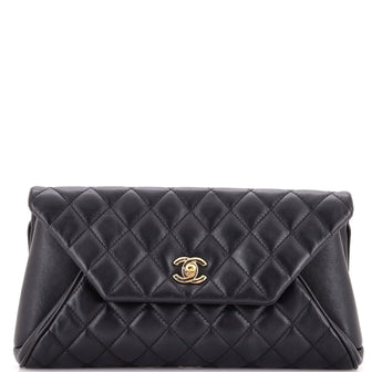 Chanel Fold Up Again Clutch Quilted Lambskin