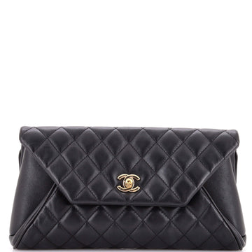 Chanel Fold Up Again Clutch Quilted Lambskin