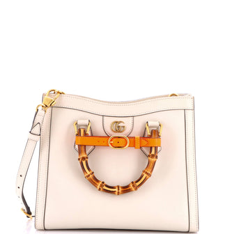 Gucci Diana NM Bamboo Handle Tote Leather Small