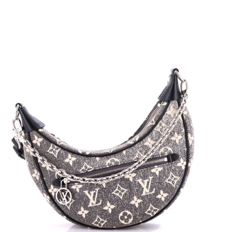 Louis Vuitton Loop Handbag Monogram Jacquard Denim