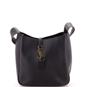 Saint Laurent Le 5 a 7 Supple Hobo Leather Small