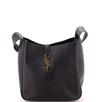 Saint Laurent Le 5 a 7 Supple Hobo Leather Small
