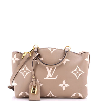 Louis Vuitton Petit Palais Handbag Bicolor Monogram Empreinte Giant