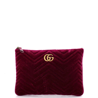 Gucci GG Marmont Pouch Matelasse Velvet