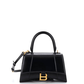 Balenciaga Hourglass Top Handle Bag Leather Small
