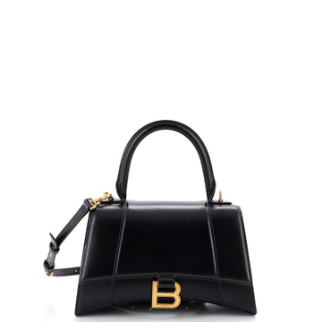 Balenciaga Hourglass Top Handle Bag Leather Small