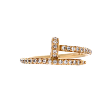 Cartier Juste un Clou Paved Ring 18K Yellow Gold with Diamonds Small