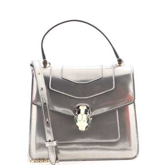 Bvlgari Serpenti Top Handle Bag Patent Small