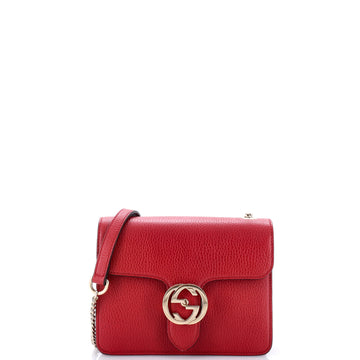 Gucci Interlocking Shoulder Bag Leather Small