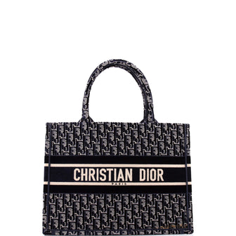 Christian Dior Book Tote Oblique Velvet Small