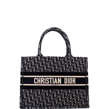 Christian Dior Book Tote Oblique Velvet Small