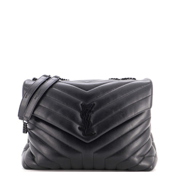 Saint Laurent Loulou Shoulder Bag Matelasse Chevron Leather Medium