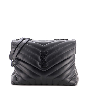 Saint Laurent Loulou Shoulder Bag Matelasse Chevron Leather Medium