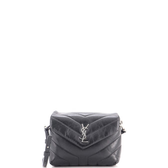 Saint Laurent Loulou Shoulder Bag Matelasse Chevron Leather Toy