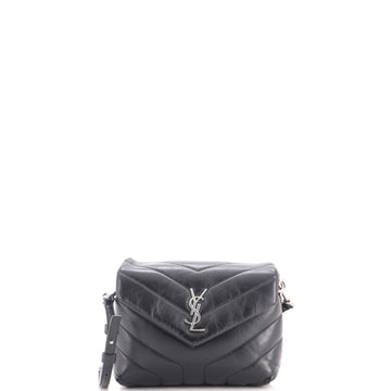 Saint Laurent Loulou Shoulder Bag Matelasse Chevron Leather Toy