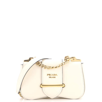 Prada Sidonie Chain Shoulder Bag Saffiano Leather Medium