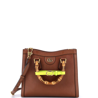 Gucci Diana NM Bamboo Handle Tote Leather Small
