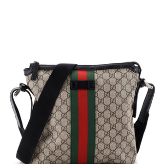 Gucci Web Messenger Bag GG Coated Canvas Medium