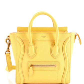 Celine Luggage Bag Grainy Leather Nano