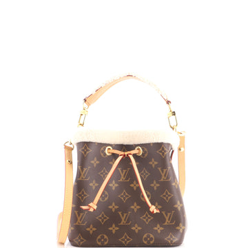 Louis Vuitton NeoNoe Handbag Monogram Canvas with Shearling BB
