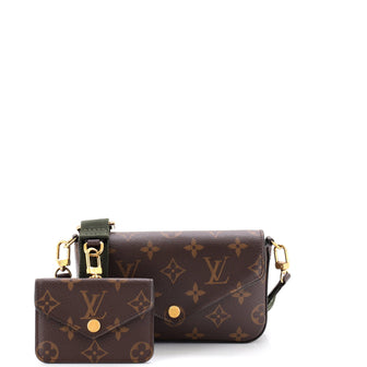 Louis Vuitton Felicie Strap & Go Handbag Monogram Canvas