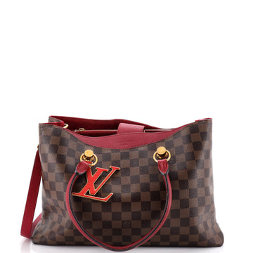 Louis Vuitton LV Riverside Handbag Damier with Leather