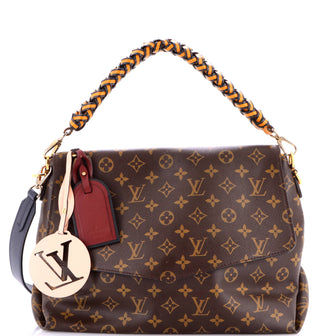 Louis Vuitton Braided Handle Beaubourg Handbag Monogram Canvas MM