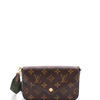 Louis Vuitton Felicie Strap & Go Handbag Monogram Canvas
