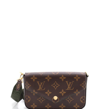 Louis Vuitton Felicie Strap & Go Handbag Monogram Canvas
