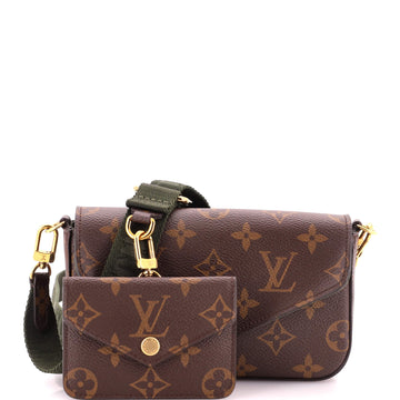 Louis Vuitton Felicie Strap & Go Handbag Monogram Canvas