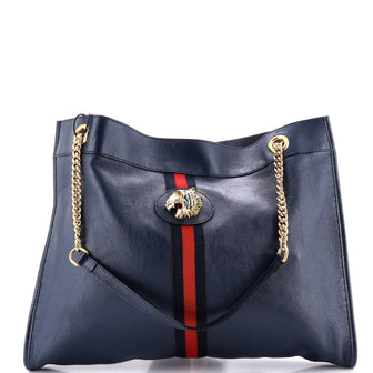 Gucci Rajah Chain Tote Leather Large