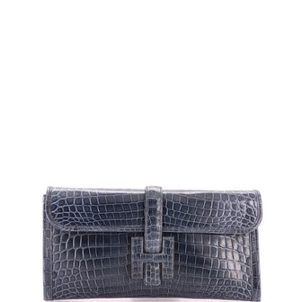 Hermes Jige Elan Clutch Crocodile 29
